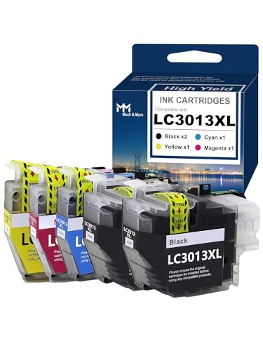MM MUCH & MORE Compatible Ink Cartridge Replacement for LC-3013XL LC-3013 LC-3011 use with MFC-J497DW MFC-J895DW MFC-J690DW MFC-J487DW MFC-J491DW Printers (5-Pack, 2B1C1M1Y) -  MM-Ink-LC3013-5P-LINE, MM-Ink-LC3013-2BCMY-5P