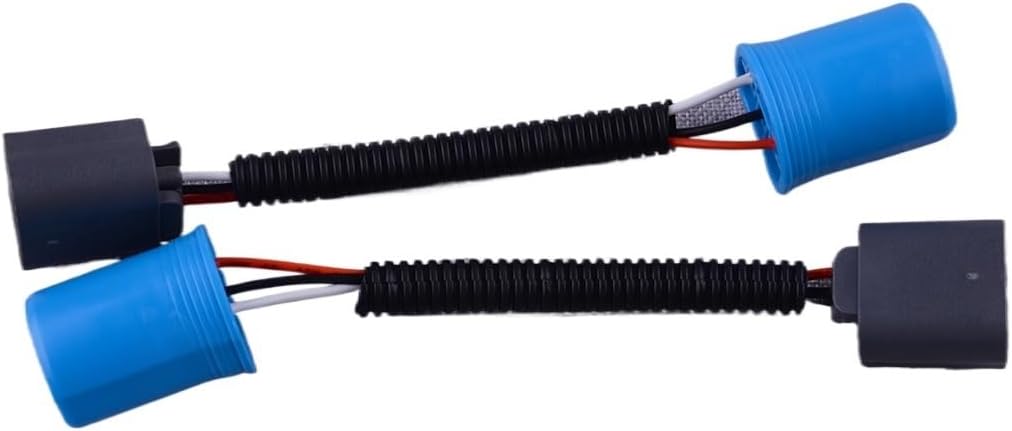2Pcs 9004 9007 to 9008 H13 Conversion Pigtail Wiring Harness Adapter Socket Converter compatible with the F350