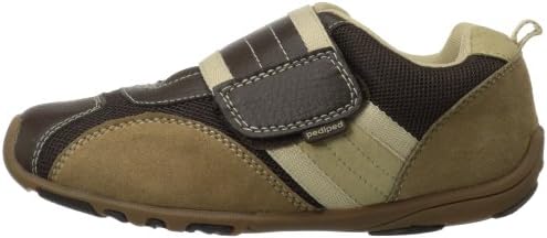 pediped boys Flex Adrian - fashion sneakers, Chocolate Brown/Tan, 13.5 Little Kid US | Image 6