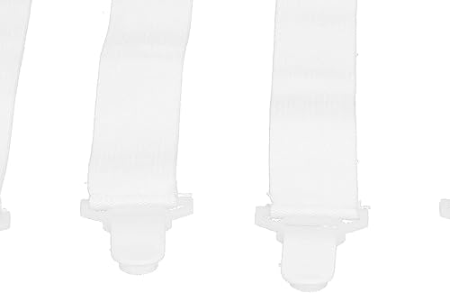Miniatura 6 de Hyuduo Correas de soporte para sábanas, 4 piezas ajustables para sábanas de cama, correas elásticas, soporte de clips de fijación, sujetadores de