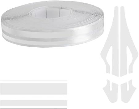 KITUREK 32Ft Car Pinstriping Tape, Vinyl Pin Striping Decals, White