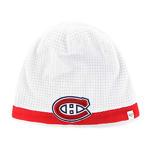  47 Montreal Canadiens Child Kid s Grid Fleece Cuffless Beanie Hat - NHL, Youth White Knit Skull Cap