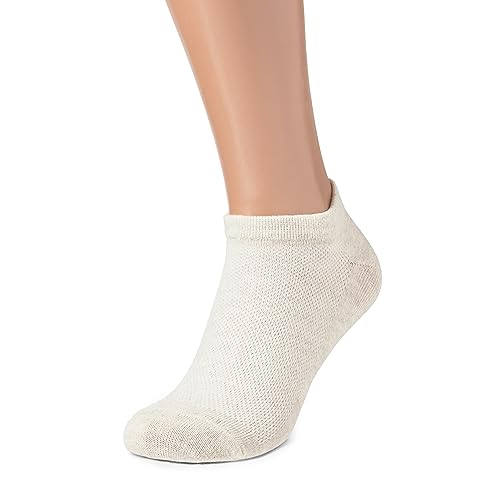 LinoSock™ SportWear Quick-Dry Mesh-Knit Organic Linen Ankle Socks for Men2