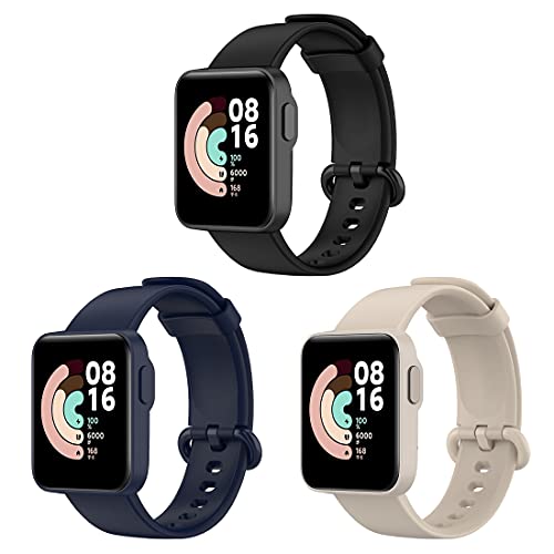 Bexido Bracelet de montre compatible avec Xiaomi Mi Watch Lite/Redmi Watch, bracelet de rechange en silicone souple pour montre Mi Watch Lite/Redmi Watch Cover