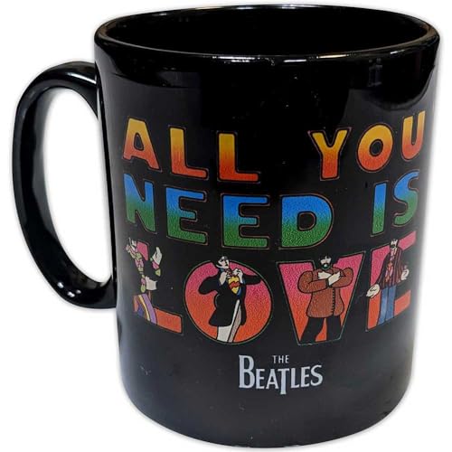 The Beatles Yellow Submarine All You Need Is Love Tasse À Café - Les Beatles, Paul McCartney, John Lennon, RIngo Starr, George Harrison The Beatles Yellow Submarine All You Need Is Love Tasse À Café