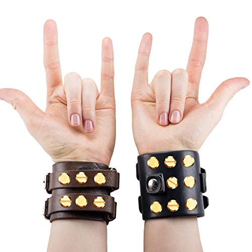 60 Pairs 3 Sizes Brass Chicago Screws Leather Rivets Belt Screw Solid Brass Chicago Screws Binding Stud Screws Leather Fasteners Rivets Belt Strap Screw With Hole Punch Tool For Diy Jean (Gold) #TOP6