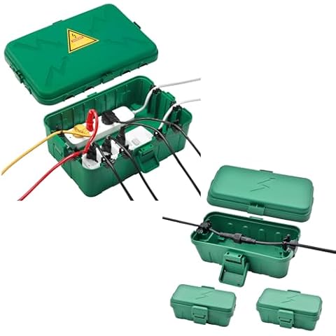 Outdoor Electrical Box - Outdoor Outlet Covers Waterproof IP54 Level Weatherproof Outdoor Covers Protect Outlet, Plug, Socket, Timer, Power Strip,Surge Holiday Light Extended Line Electrical Boxes Cover