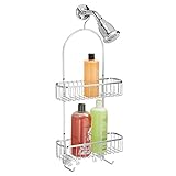 MODERNES DESIGN: Edle Materialien und geschwungene Formen verleihen dem Hängeregal eine hochwertige Optik. Das schlichte Design und die hohe Funktionalität machen es perfekt für jede Dusche.