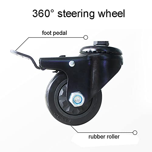 Carro móvil para TV de 52 a 75 pulgadas con ruedas y soporte ajustable miniatura 6