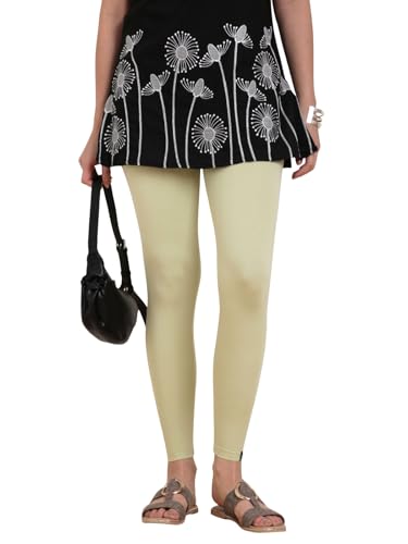 Image of TWIN BIRDS Women Viscose Ankle Leggings | Stretchable Kurti Wear Bottom