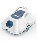 2026 Upgrade Robotic Pool Cleaner,Automatic Pool Cleaner with 210-Min Runtime,Cordless Pool Vacuum for Above Ground and Inground Pools Smart Auto-Parking,Cleaning up to 2200 Sq.Ft,Blue