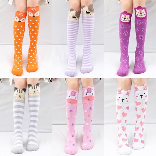 Knee High Socks for Girls, Fun Animal Design for Kids3