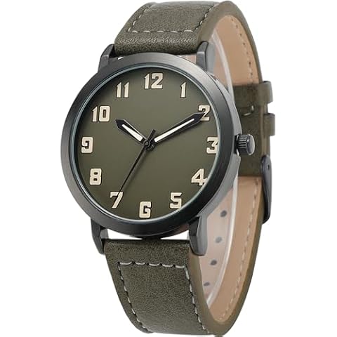 NUOVO Men's Black Large Dial Watch Cover