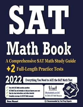 Paperback SAT Math Book: A Comprehensive SAT Math Study Guide + 2 Full-Length Practice Tests Book