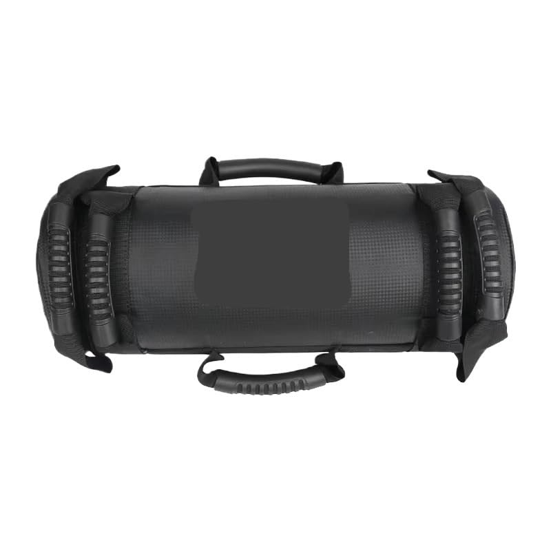 Genérico Bolsa Entrenamiento Peso Fitness Sacos de Arena for Fitness 5 kg/10 kg/20 kg/25 kg/30 kg, for Levantamiento Pesas, búlgaros, vacíos, for Gimnasio en casa(Black 15kg)