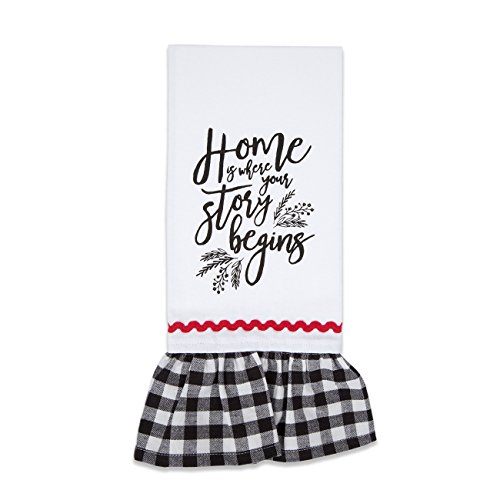 Brownlow Gifts Farmhouse Tea Towel, Home Is Where Your Story Begins