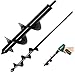 2pcs Auger Drill Bit Garden Spiral Drill Bit Plant Flower Bulb Auger Umbrella Hole Digger Hex Driver Drill (4*42cm&8*30cm)