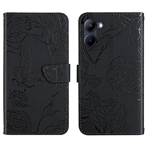 Image of Rfvzubemok Compatible with Asus Zenfone 9 5G Cover,Compatible with Asus Zenfone 9 5G Flip Kickstand PU Leather Wallet Phone Case Black