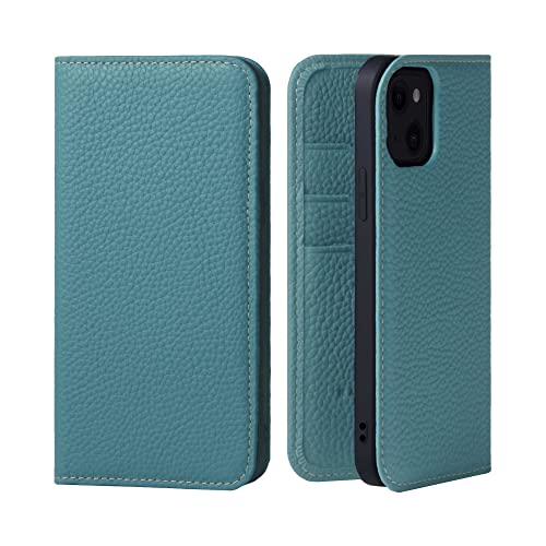 HANATORA for iPhone 15 �P�[�X �蒠�^ �{�v �X�}�z�P�[�X �X�}�z �X�^���h �R�[�h�z���_�[ �t�� �V�������N�J�[�t���U�[ �}�O�l�b�g�Ȃ� �V�A�� PH-15-Cyan �M�t�g �a���� ���� �j�� �ޏ� ���ꂳ�� �������� �l�C���i 