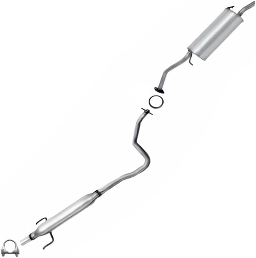 Northeastern Exhaust | Stainless Steel Resonator and Muffler Exhaust System Kit Compatible for 2004-2009 Toyota Prius 1.5L | Free Gasket and Clamp Included | Automotive Replacement Part