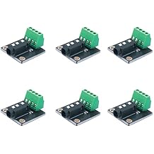Treedix 6pcs TRRS 3.5mm Jack Breakout Board PCB Mount 4pin Audio Socket Headphone Video Audio MP3 Jack Module Extension Connector Module for Arduino