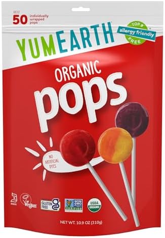 Yummy Earth Organic Lollipops Assorted -- 12.3 oz