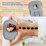 HOMCA Poduszka na Twarz do Spania po Operacji Oczu, z Otworem na Witrektomię, Odwarstwienie Siatkówki i BBL, Ergonomiczna do Masażu Domowego