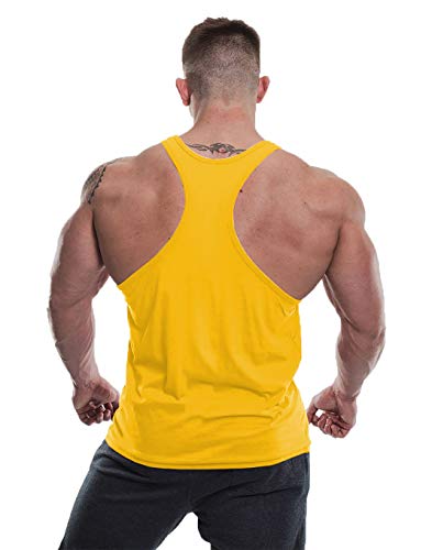 Image of THE BLAZZE 0004 Men's Gym Tank Gym Tank Stringer Tank Tops for Men Gym Vest for Men Sleeveless Bodybuilding Gym Tank Tops for Men