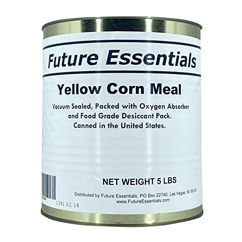 1 Can of Future Essentials Yellow Cornmeal, #10 Can, 5 lbs Net Weight