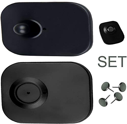 Etiquetas de seguridad antihurto mini negro RF 8,2 MHz para tiendas de ropa 5