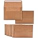 Best Paper Greeting A4 Invitation Envelopes - 50 Pack - Square Flap Kraft 4 1/4 x 6 1/4 inches