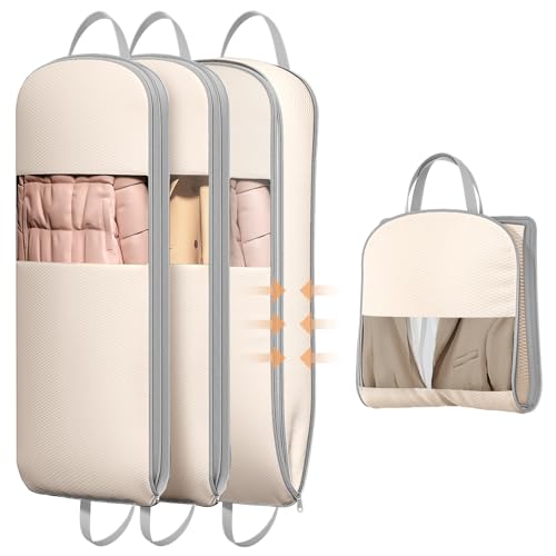 DIMJ 4 Pack Compression Garment Bags