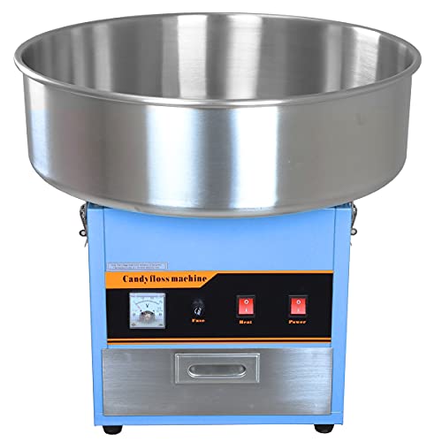 Partyhut Large Commercial Cotton Candy Machine Party Candy Floss Maker Blue