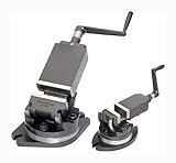Verstellbarer 2-Wege Präzisionsmaschinenschraubstock (kippbar und drehbar) mit 100 mm Backenbreite