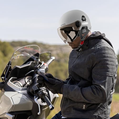 Gorro de seguridad para scooter contra impactos con visera solar m 6
