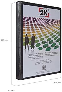 2K 02-2D-S 2 Halka D Mekanizmalı Klasör Kutu İçi , Siyah ; 2 cm ; 20 adet - Görsel 3