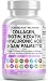 Clean Nutraceuticals Collagen Pills 1000mg Biotin 10000mcg Keratin Saw Palmetto Hyaluronic Acid - Hair Skin & Nails Vitamins & DHT Blocker with Vitamin E Folic Acid Pumpkin Seed MSM - 90 Count