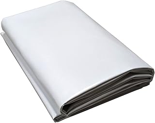 White Vinyl Repair Patch 5x5, Trim-to-Fit, Waterproof 18oz Blockout Tent Top Patch for Premium Canopy Tents, Ideal for Party and Event Tent Repair