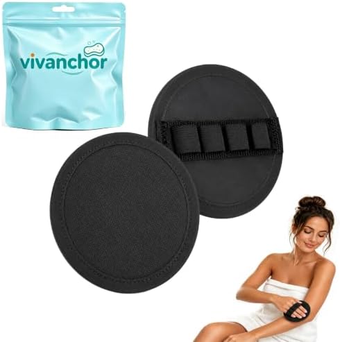 Vivanchor Exfoliating Glove Body Scrubber, No-Pain Dead Skin Remover Pad (2Pcs