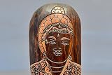 Maske mit Buddha 50cm, NEU! Wanddeko Buddha-Holz, Buddha-Maske - 2