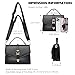 Travistar Small Crossbody Bags for Women - Black Crossbody Purses for Women Top-handle Handbags 2024 Trendy Shoulder Bag Satchel Bags Leather Cross Body Purse Designer Evening Clutch Detachable Strap