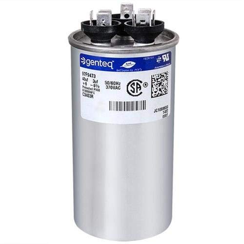 97F9473-40 + 3 uf MFD 370 Volt VAC - GE Round Dual Run Capacitor Upgrade