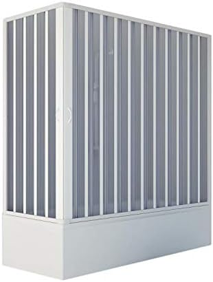 Cabine Parois De Douche Angulaire Coulissante 70x160 Cm H 200 En Pvc Blanc Matt Verre Transparent Mod Deco Duo 86812622