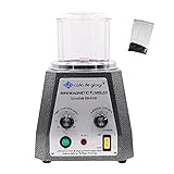 KT-100 Magnetic Tumbler 100mm Magnetic Polisher 4 Speed Control 2000RPM Jewelry Polisher Tumbler Jewelry Polisher Finisher Diamonds Finishing Machine 110V