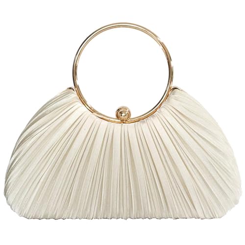 Sac de soirée plissé anti-encombrement pour banquet et mariages
