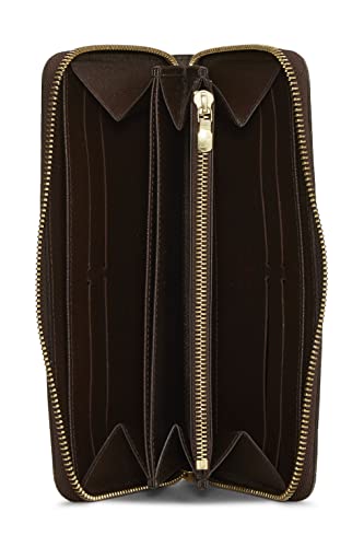 Pre-Loved Damier Ebene Zippy Continental Wallet, Brown4