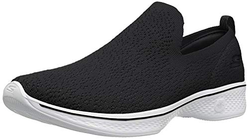 Skechers Performance Women's Go 4-14918 Walking Shoe,Black/White,13 M US