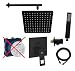 Produktbild vanvilla Duschsystem mit Unterputz Duscharmatur von Grohe Eurocube Einhandmischer und vanvilla Regendusche mit Armatur, Duschkopf, Dusch-SET GS01-ob schwarz matt