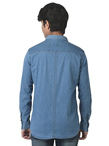 Image of Crimsoune Club Boys Light Blue Denim Shirt