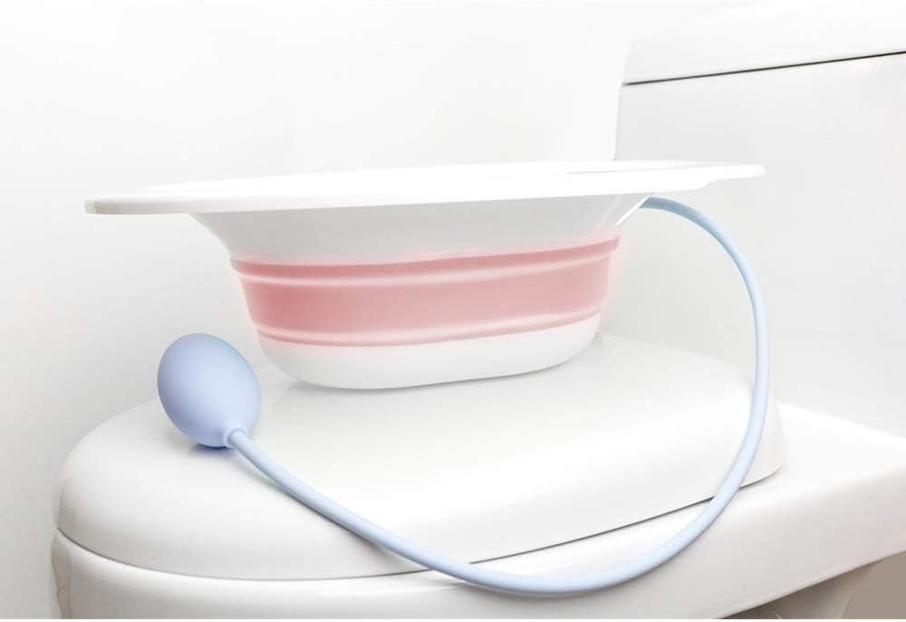 Sitz Bath Toilet Seat with Flusher Folding Bathroom Bathtub Soaking Basin Suitable for Pregnant Woman Acne Patients Perineal Soaking Bath for Acne Relief, Patients After Genital Incision : Health & Household